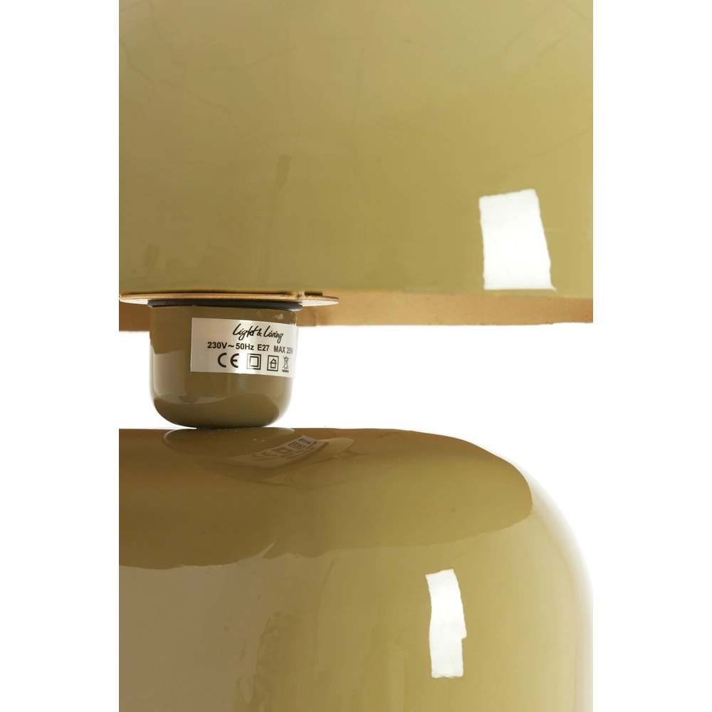 Lampe de table Todd ovale - taupe brillant Light & Living 8717807818920