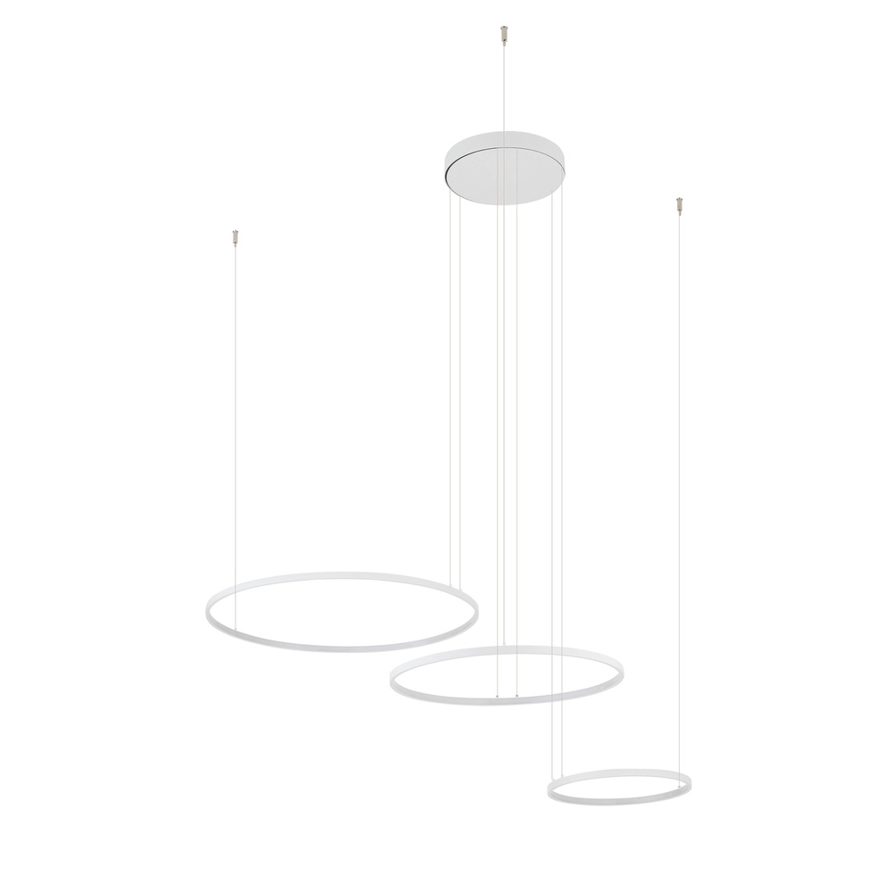 Lampe pendante de conception Circolo Led 3 anneaux blancs Lyora 5903139116497