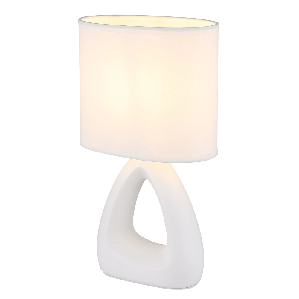 Lampe de table de conception Triangle Blanc