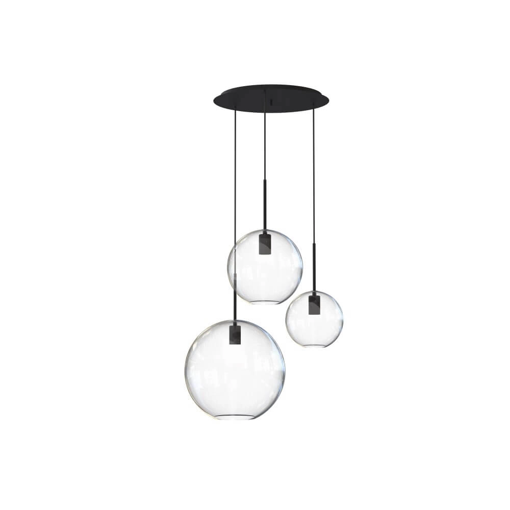 Lampe suspendue Vide Sphere avec du verre