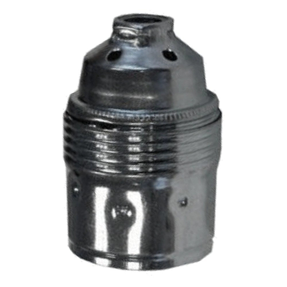 Support de lampe E27 - Base chromé lisse