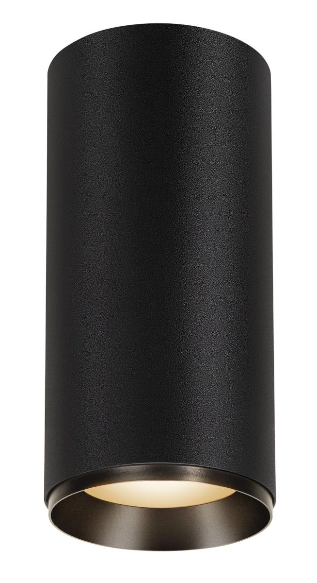 Spot en saillie Numinos XL cylindre noir 3000K - 60 deg