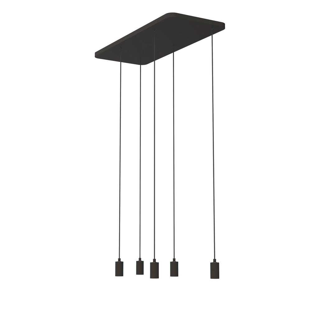 Lampe pendante noire Madox 5 lumières
