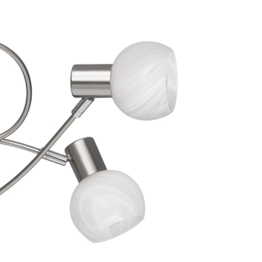 Spot de plafond Antibes Knot 5 lumières nickel mat Trio 4017807353648