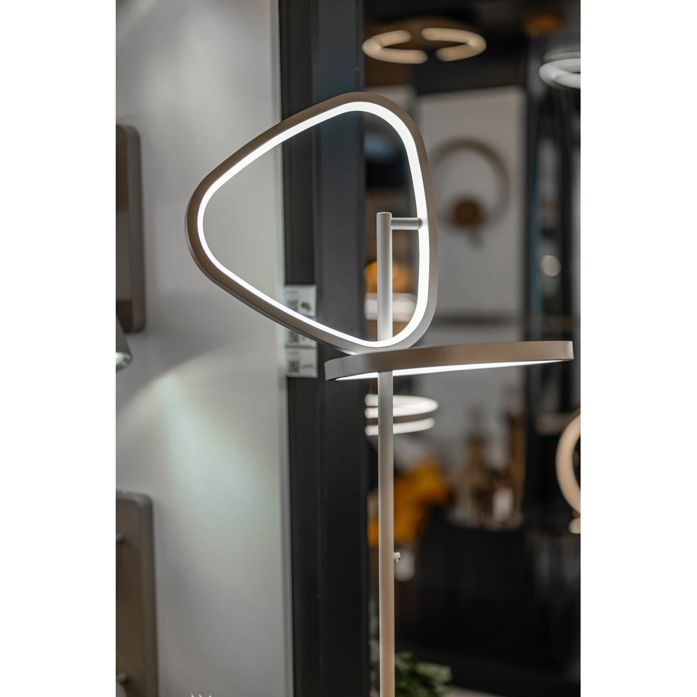 Lampadaire moderne Leporano brun sable Eglo 9008606391226