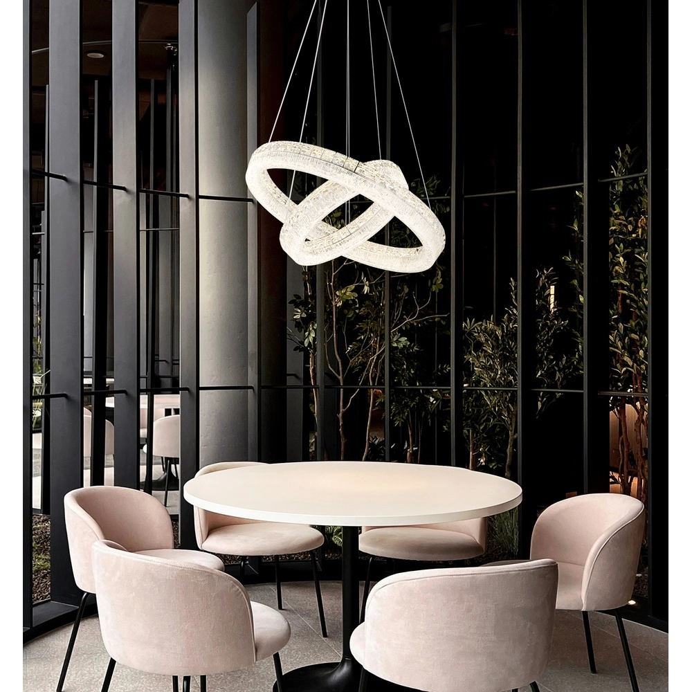 Lampe suspendue Laurel chrome Ø 60cm Globo 9007371575770