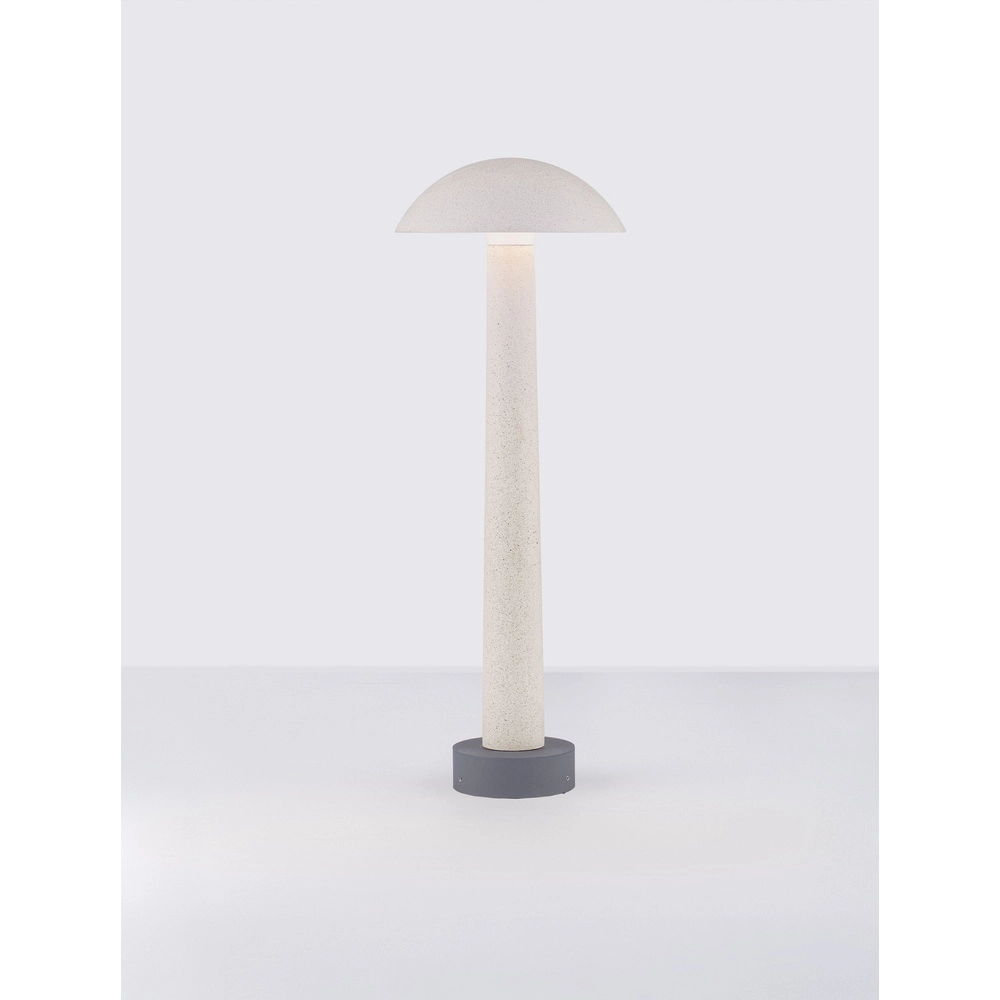 Lampe de jardin ronde Tura blanc 55cm