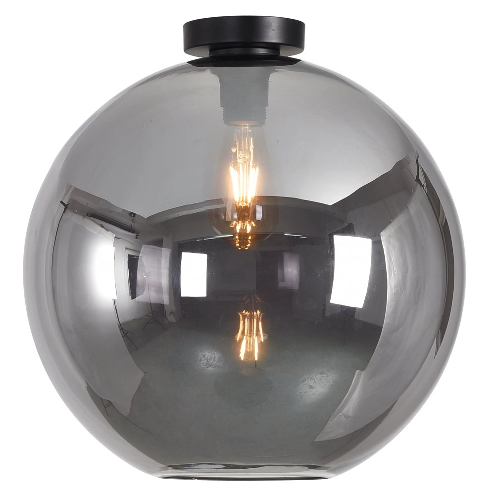 Plafonnier Marino-40 avec verre fumé Ø 40cm