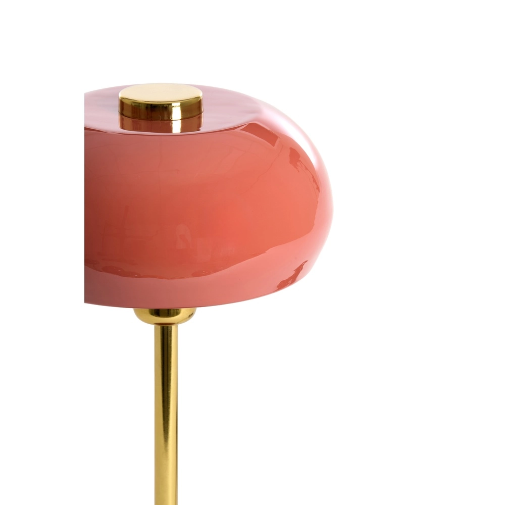 Lampe de table Surin Ø 22cm - corail brillant avec or Light & Living 8717807743420