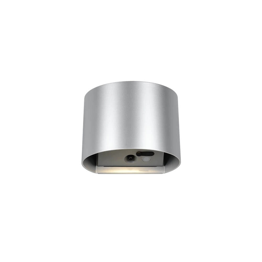 Applique murale rechargeable Genie gris argenté avec capteur Trio 4017807636338