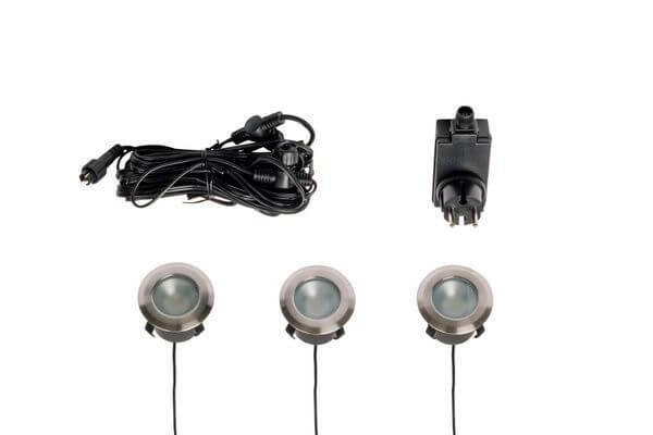 LED spots encastrés Larch set ensemble complet GardenLights 5907800859218