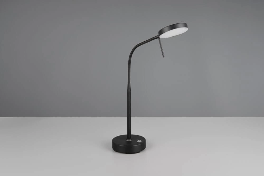 Lampe de bureau noire Moreno rechargeable Trio 4017807617993