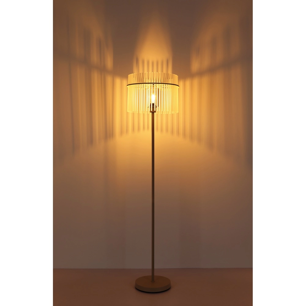 Lampadaire Gorley brun sable avec verre Ø 38cm Globo 9007371575701
