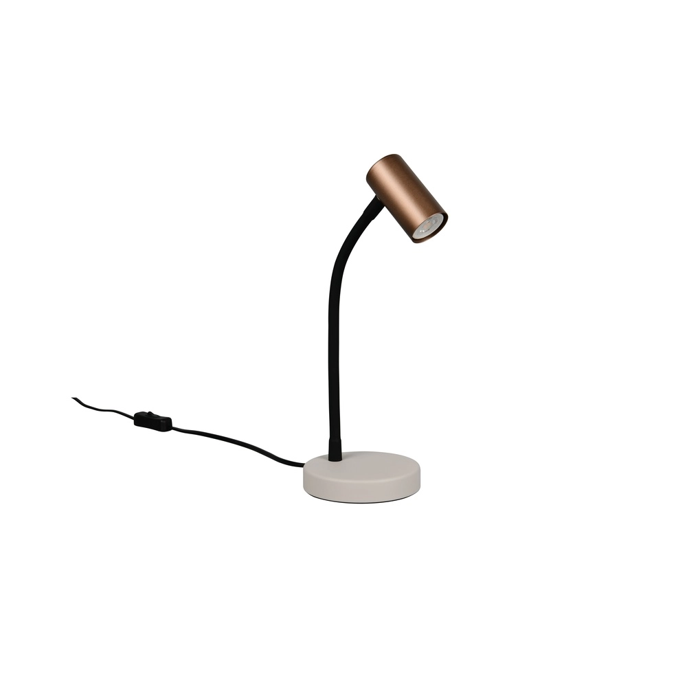 Lampe de table Taryn Motif moka marron Trio 4017807685732