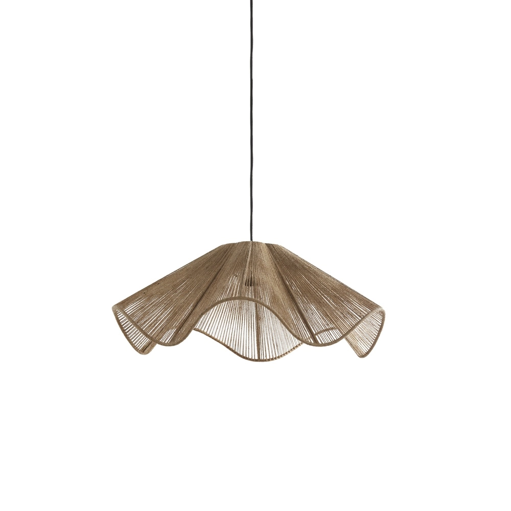 Lampe pendante en rotin Fodara Ø 60 cm marron Light & Living 8717807702090