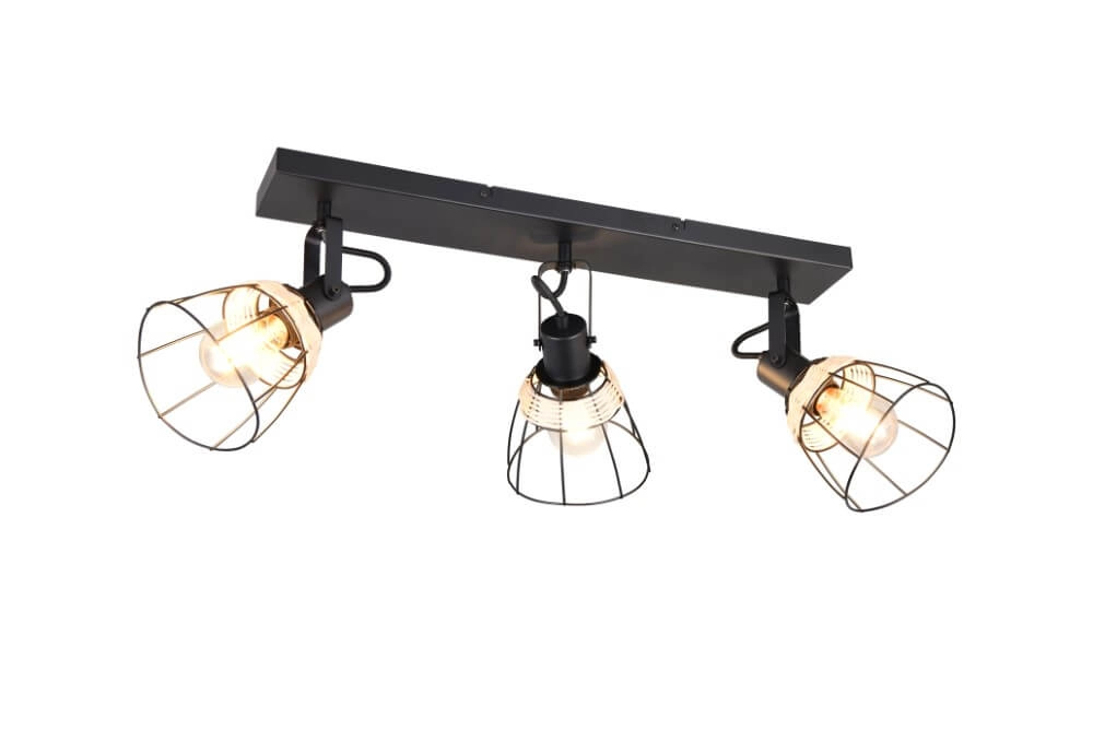 Plafonnier noir Jerome Design 4-lumière Plafonnier noir Jerome Design 4-lumière