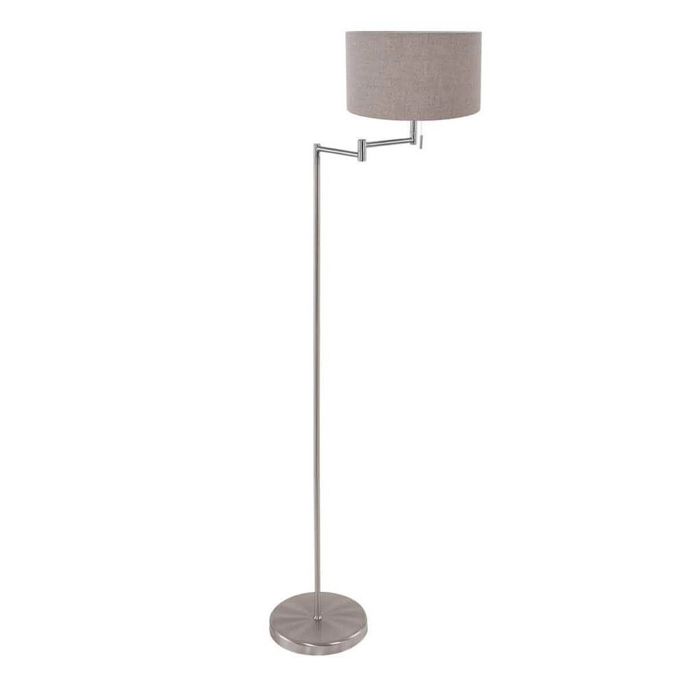 Lampadaire Bella métal avec abat-jour gris