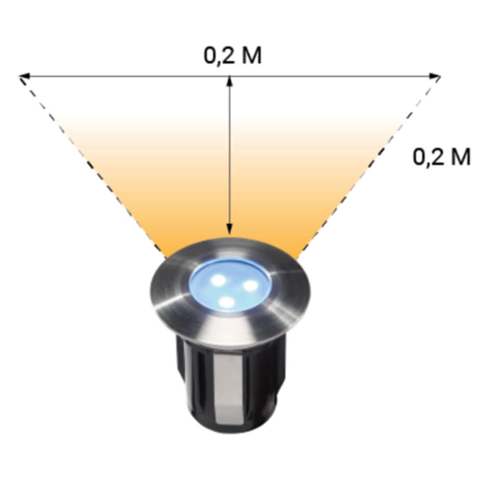 Spot encastré LED Alpha 12V Blue Light dirigé GardenLights 5907800852981