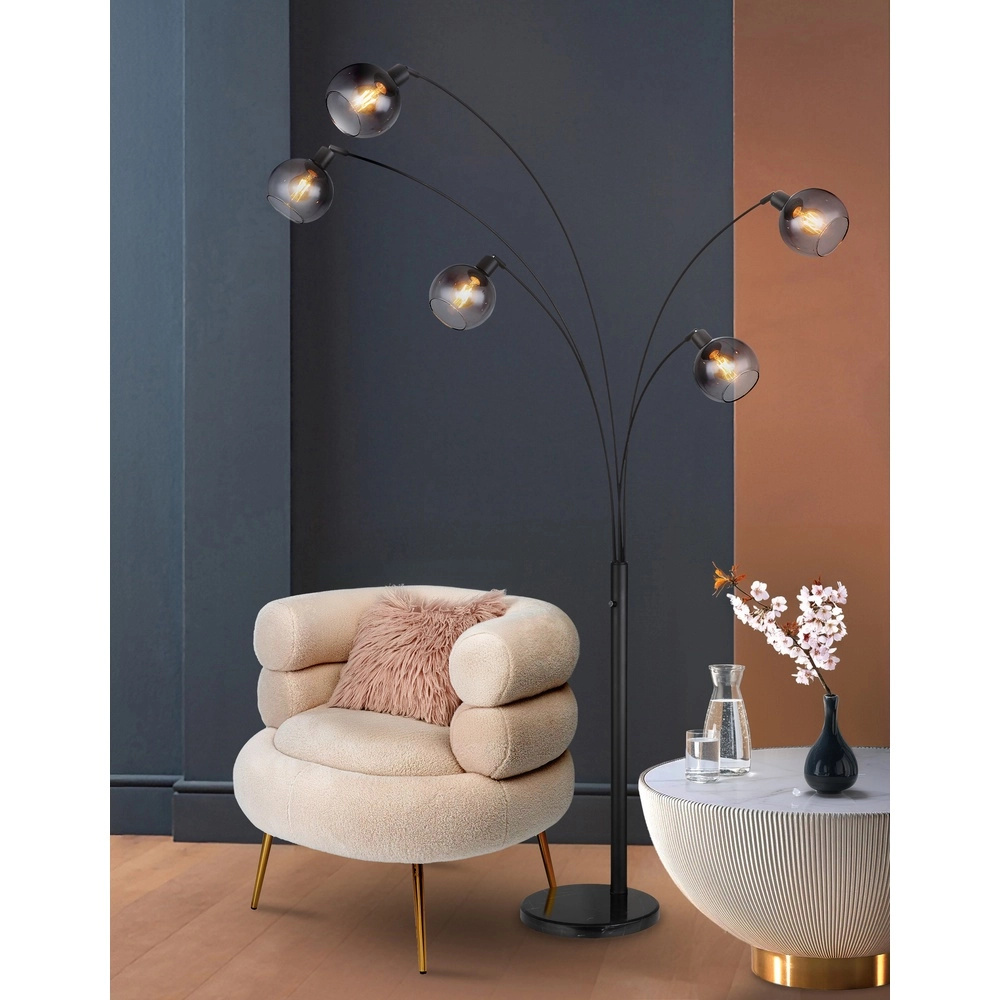 Lampe de pied Seymour Noir Globo 9007371457229