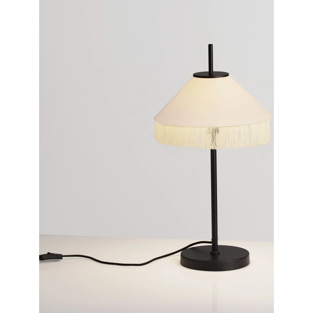 Lampe de table Tiffany Velvy beige Lyora 5212017493804