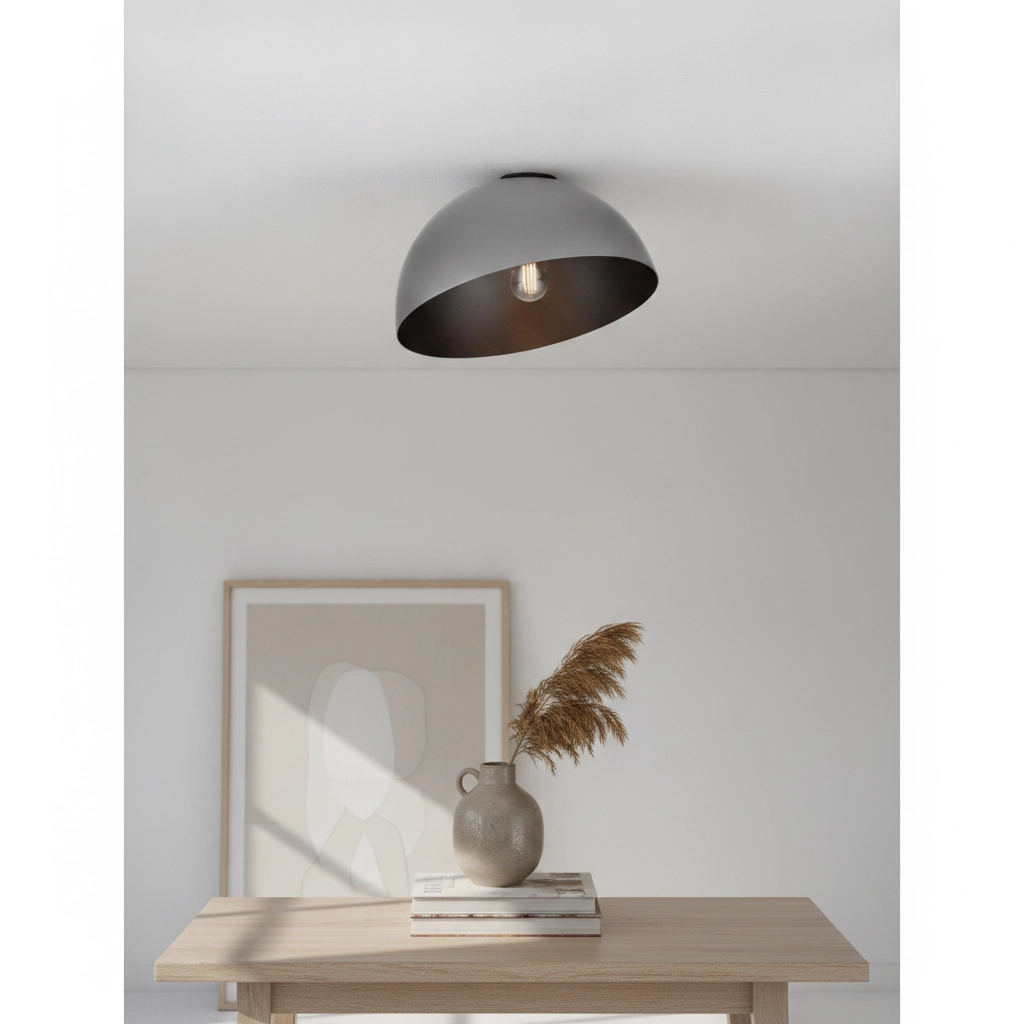 Plafonnier Onia noir Ø 29cm