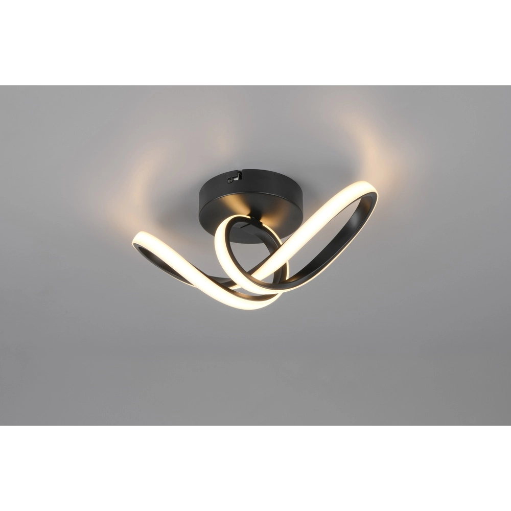 Plafonnier moderne Rusa noir Trio 4017807653779