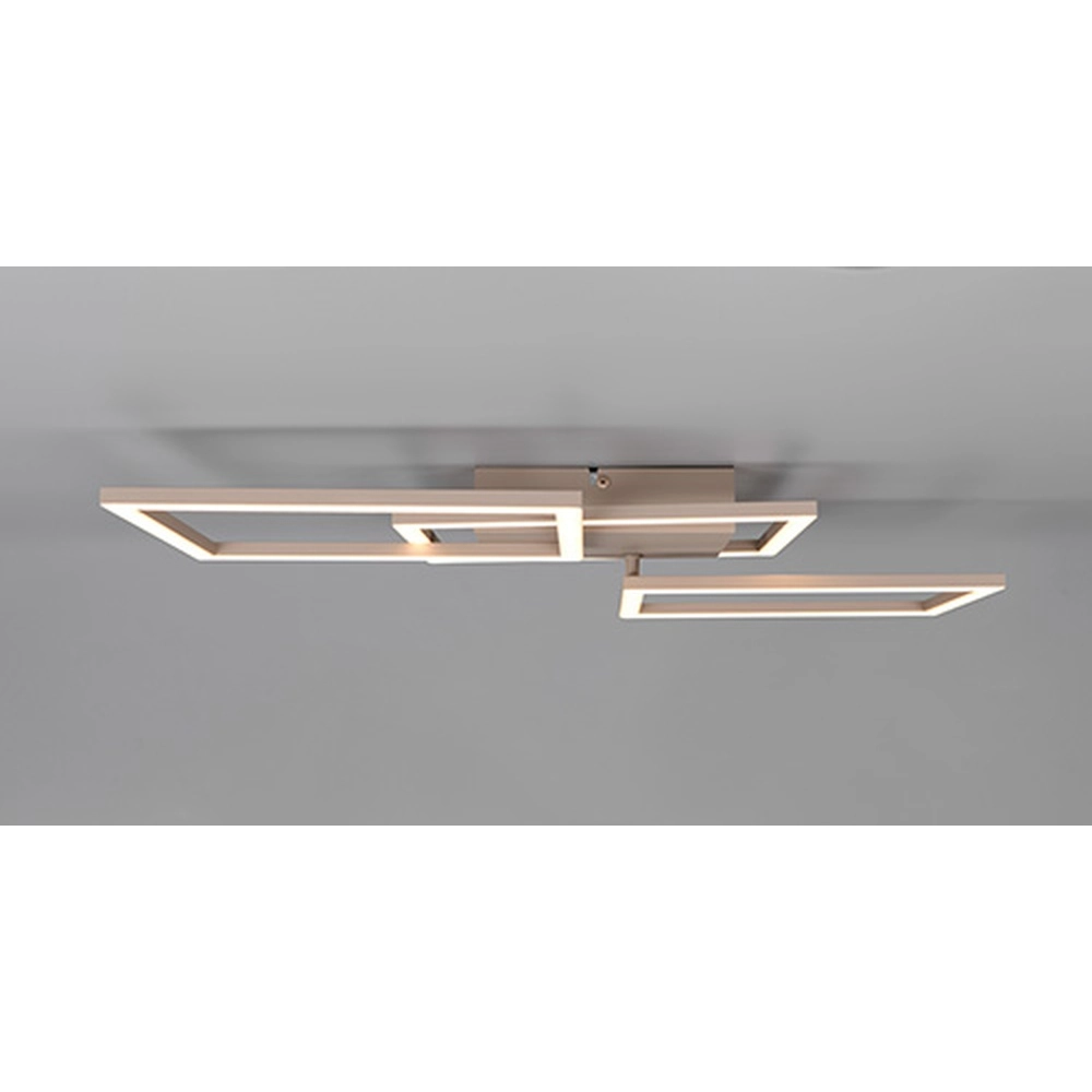Lampe de plafond moderne Trail 74,5 cm brun sable Trio 4017807714180