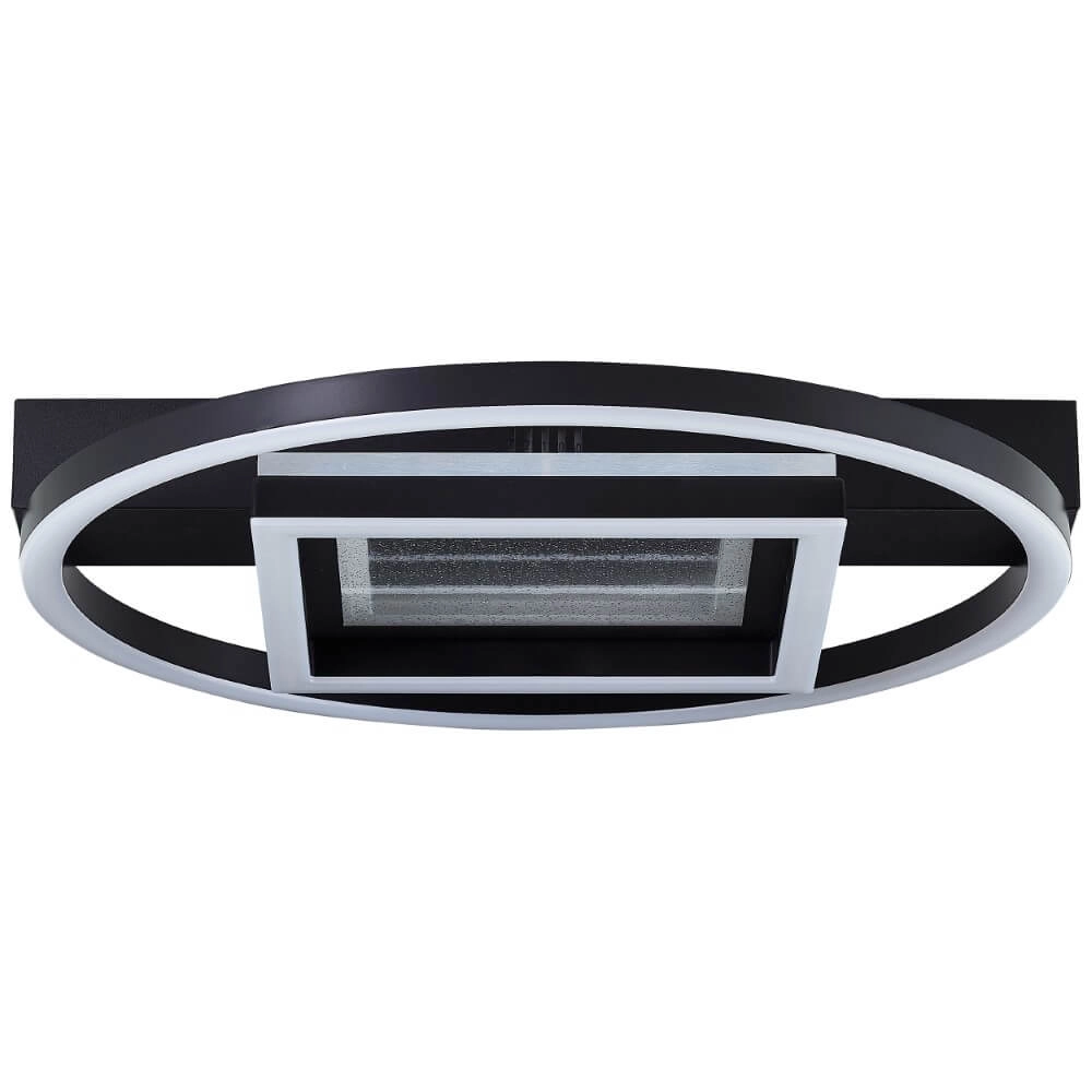 Plafonnier Queens rond avec carré Brilliant 4004353428340