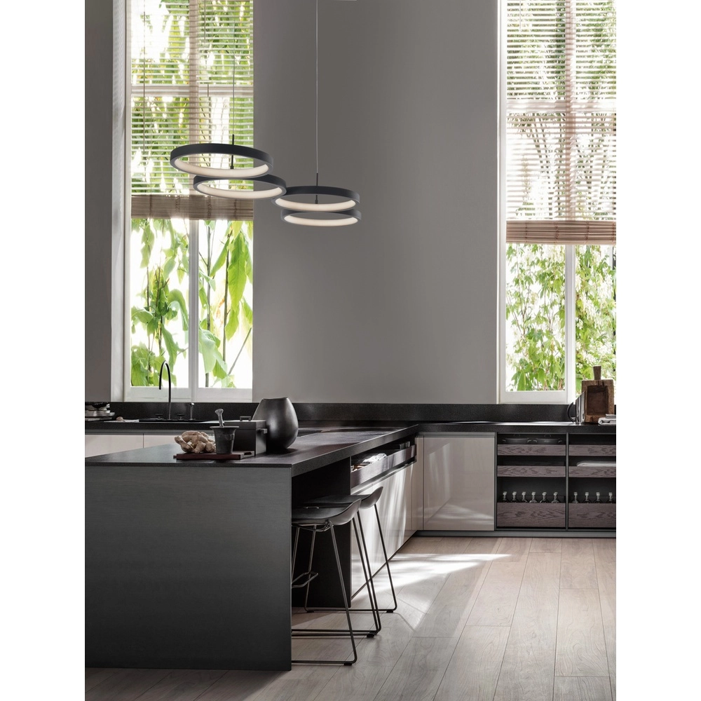 Suspension moderne Magnus noir 84cm Lyora 5212017433183