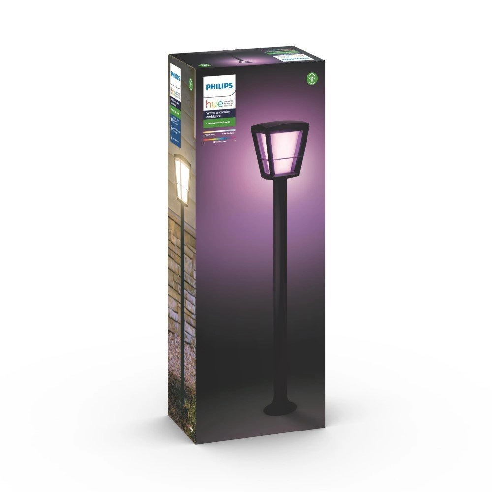 Lampe de jardin noire Hue Econic 100 cm Philips 8718696170601