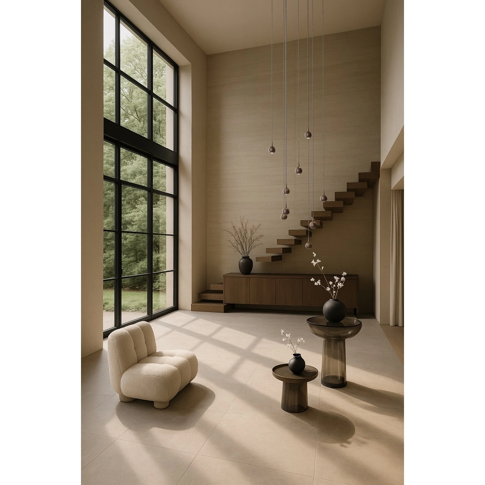 Lampe suspendue à 9 lampes Talana Brun cacao Ø 50cm DTW Masterlight 8718121399065