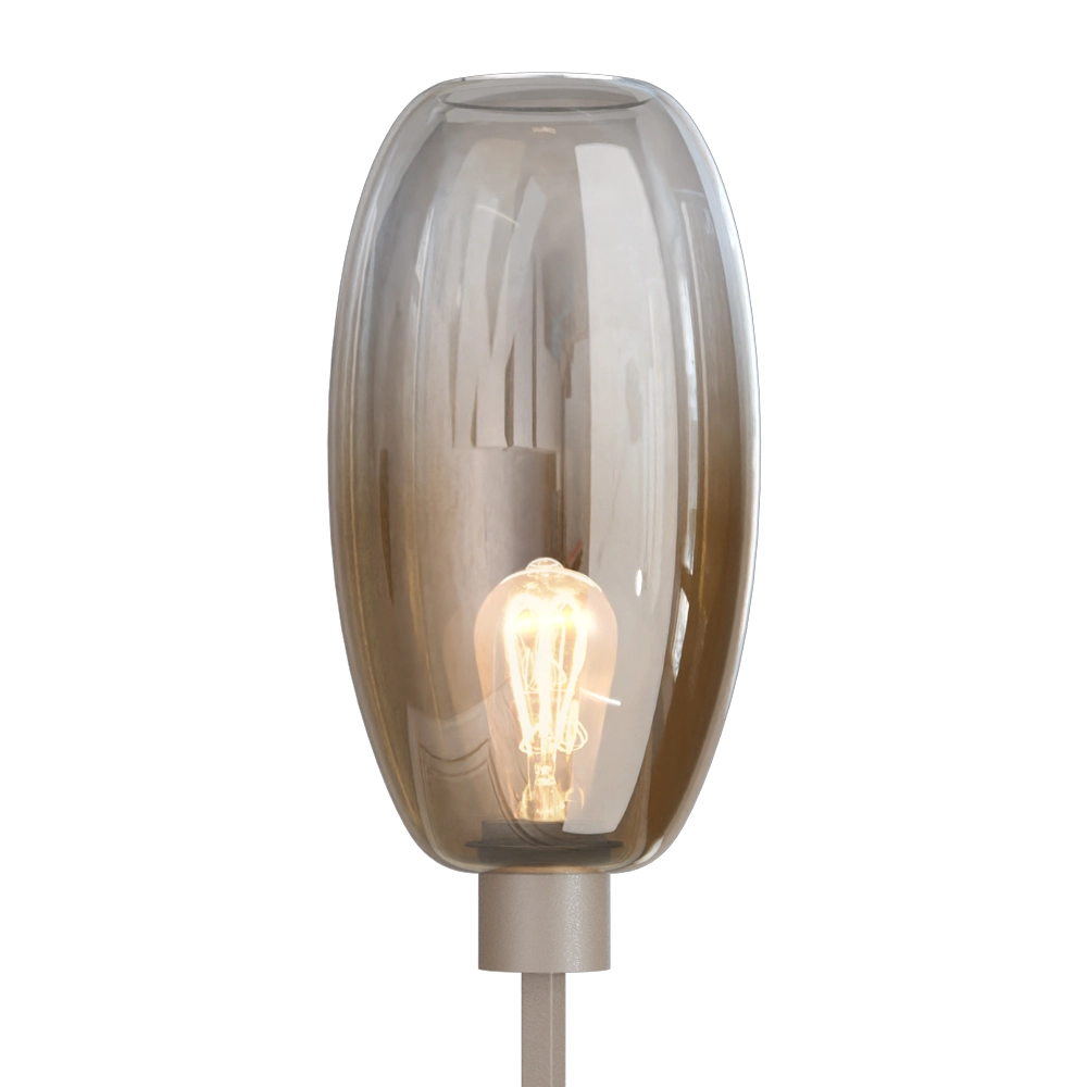 Lampe de pied en verre Olive 1x E27 - sable Masterlight 8718121393612
