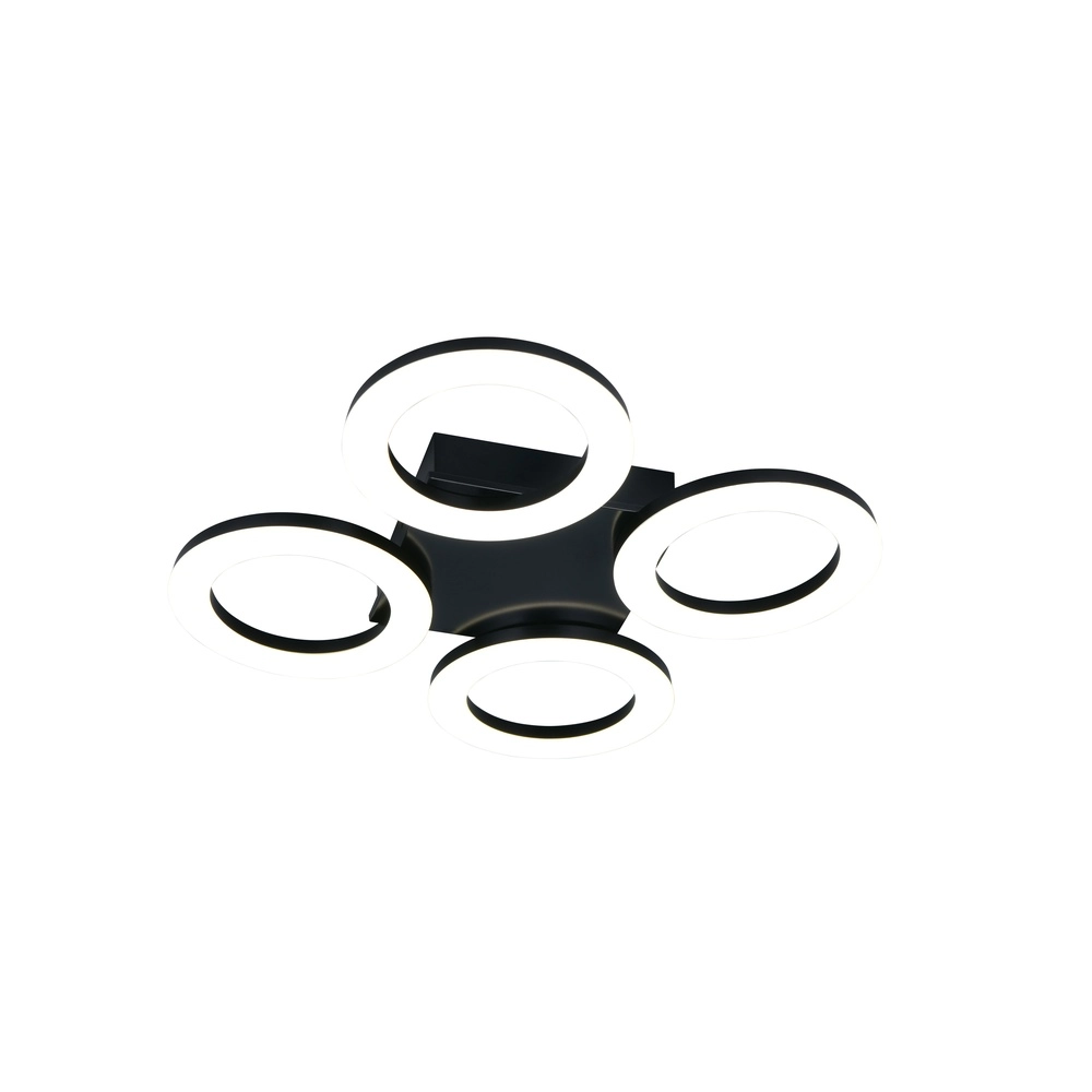 Lampe de plafond à design Cemi Rond noir