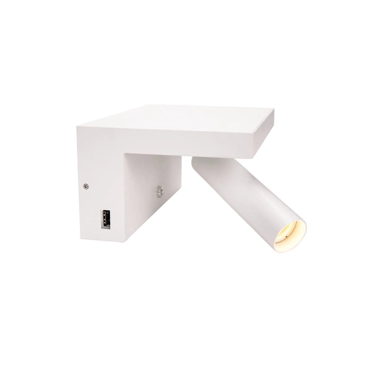 Applique murale Karpo USB blanc