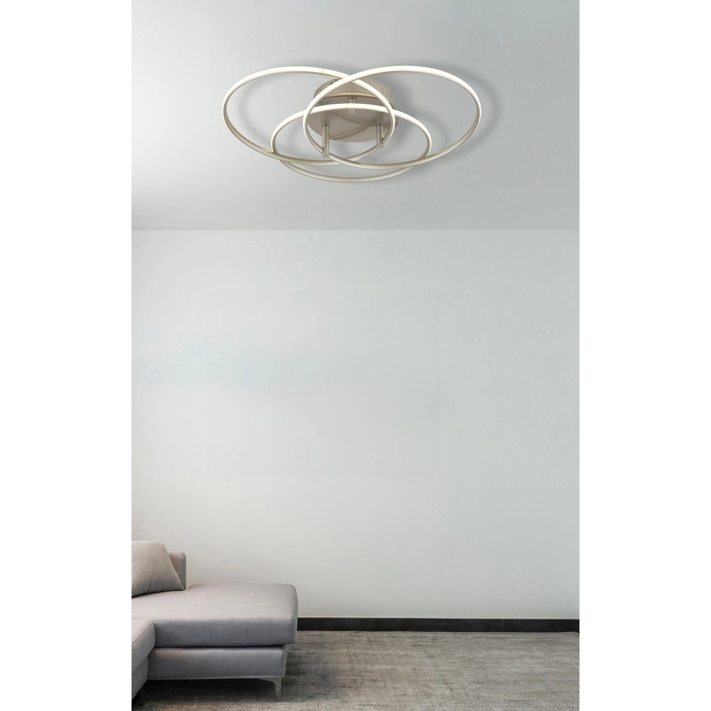 Lampe de plafond à design Kombos nickel Globo 9007371533473