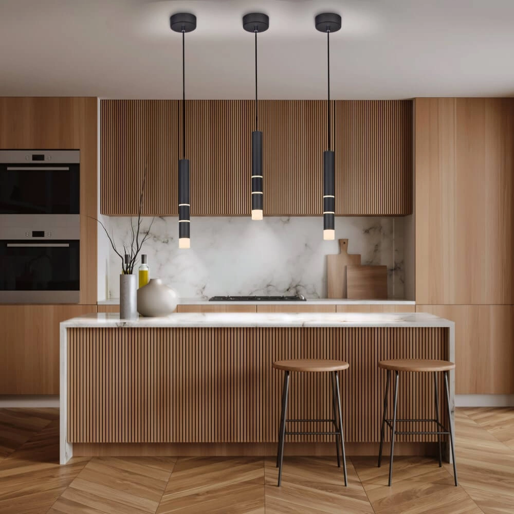 Lampe suspendue noire Pure Vega 3000K Paul Neuhaus 4012248357514