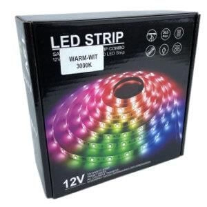 Bandes LED à l'extérieur 3000K - IP65 blanc chaud Vtac 8717692004583