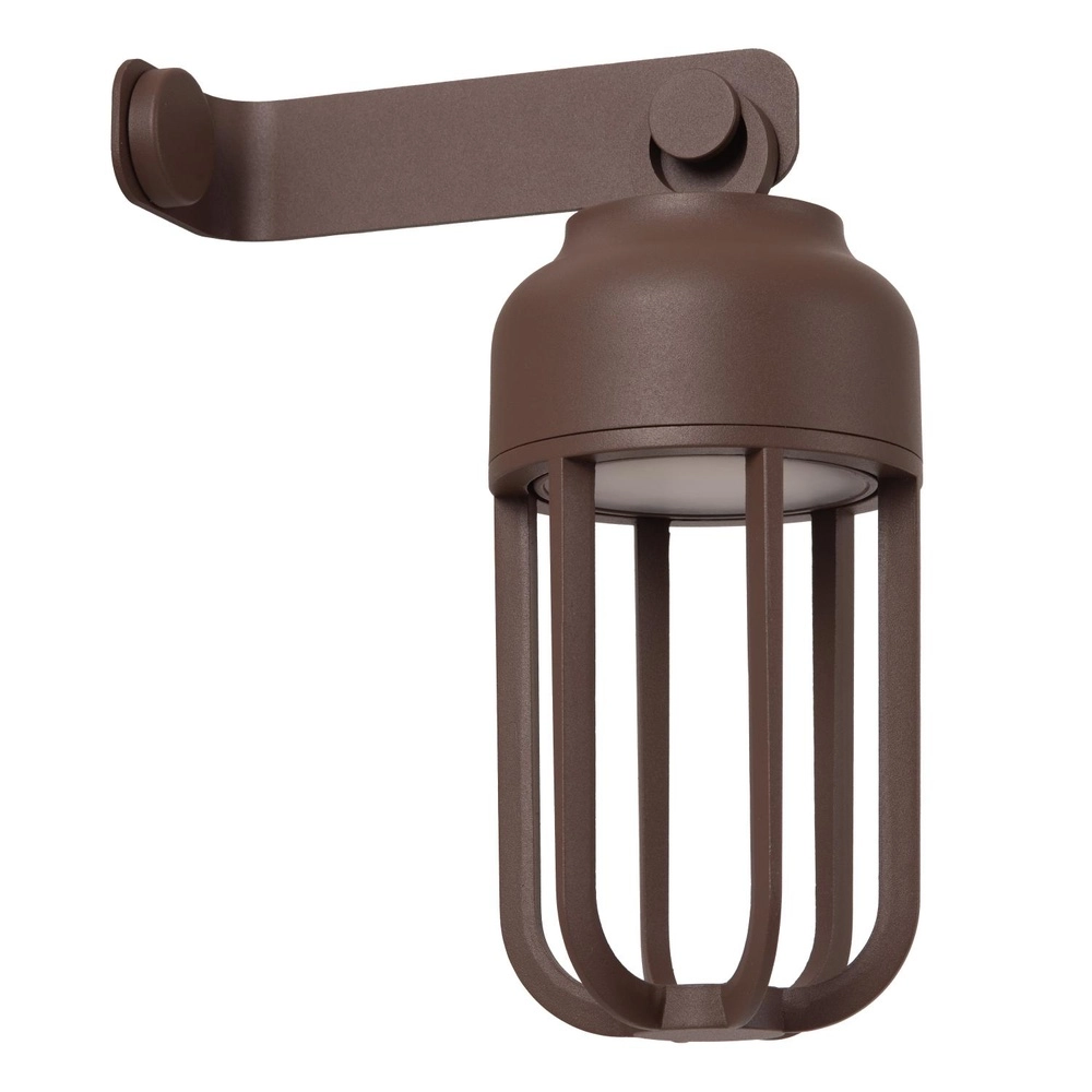 Lampe murale rechargeable Wells Brun rouille