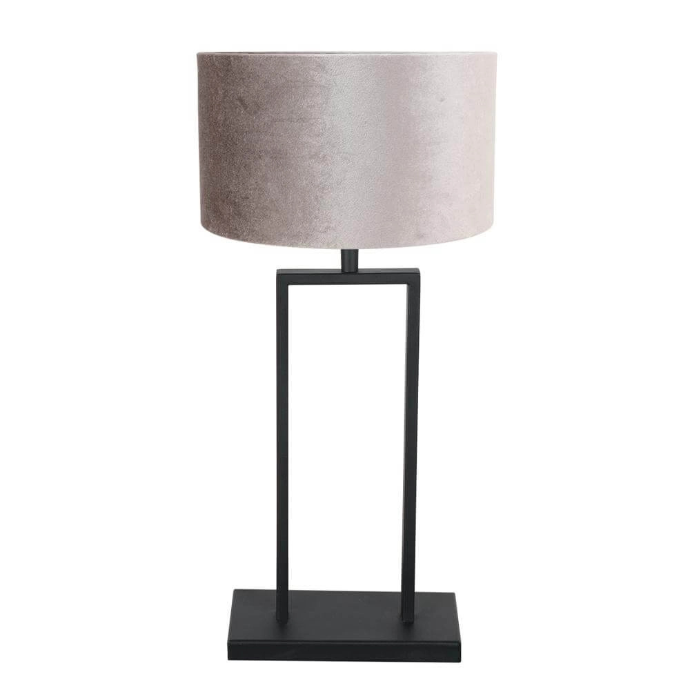 Lampe de table 55cm Stang avec capuchon argenté