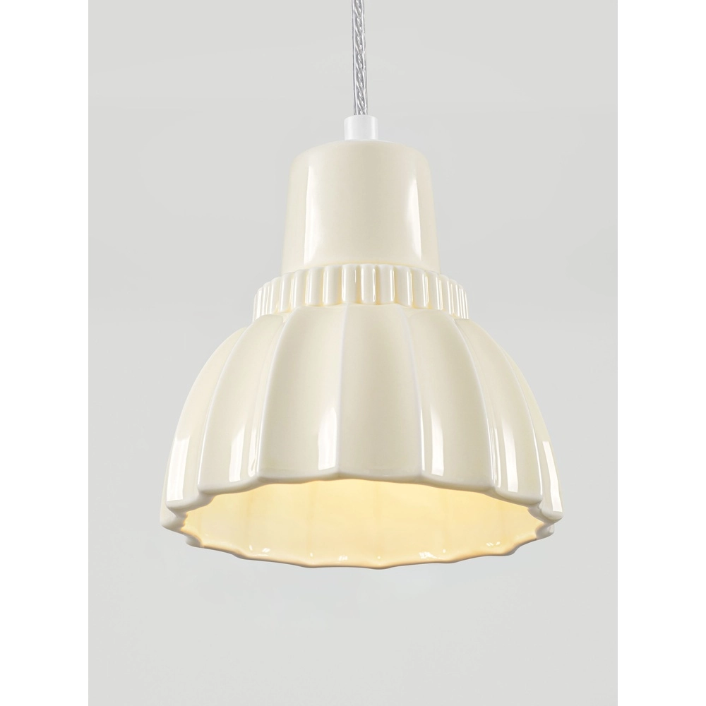 Lampe suspendue Picco Blanc avec de la crème Lyora 5212017495402