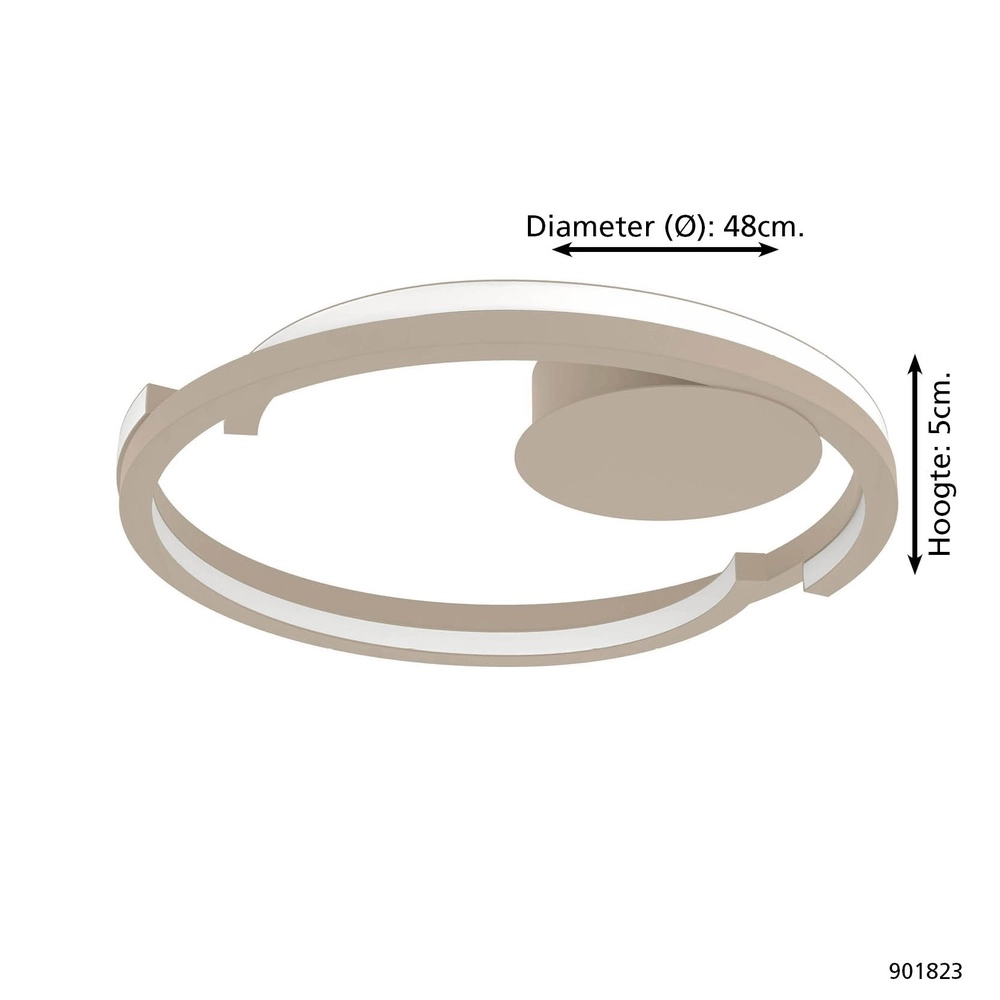 Plafonnier Mezzomonte brun sable Eglo 9008606360208
