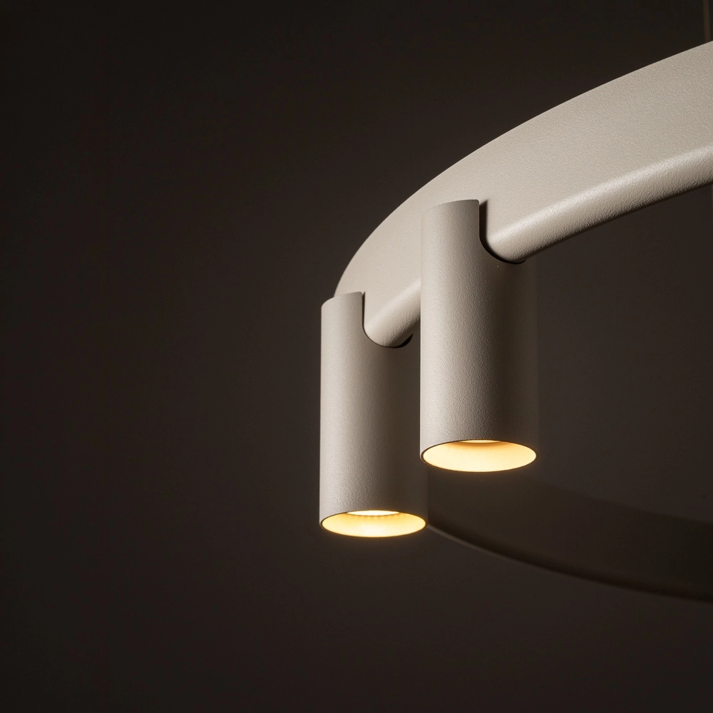 Lampe pendante de conception Fourty brun sable Ø 80cm Lyora 5903139122849