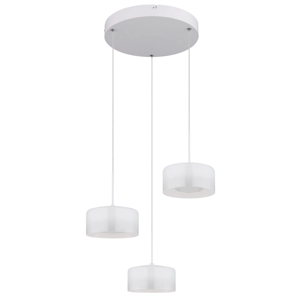 Lampe pendante de conception Belinda Blanc à 3 lumières Globo 9007371533312