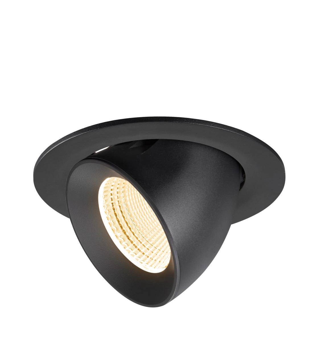 Spot encastré Numinos Gimble L noir 2700K - 55 deg