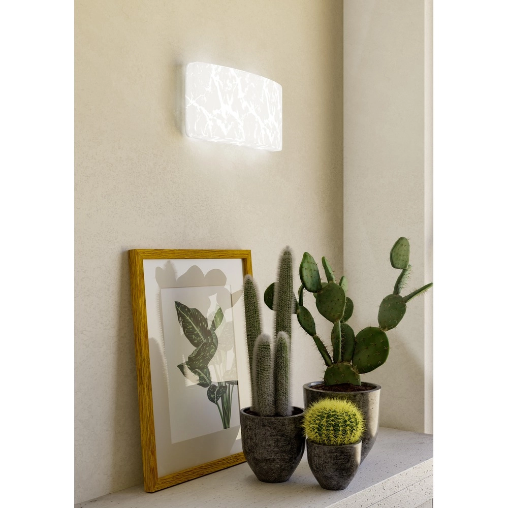 Lampe murale blanche Allerona 28,5 cm Eglo 9008606409792