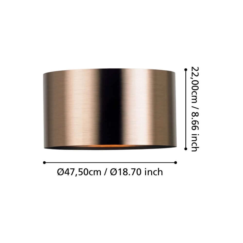 Plafonnier en cuivre Saganto Ø 48 cm Stars of Light 9008606234202