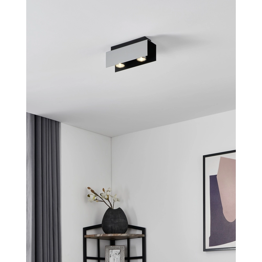 Lampe de plafond Viserba 2-blanc clair et noir Eglo 9002759973957