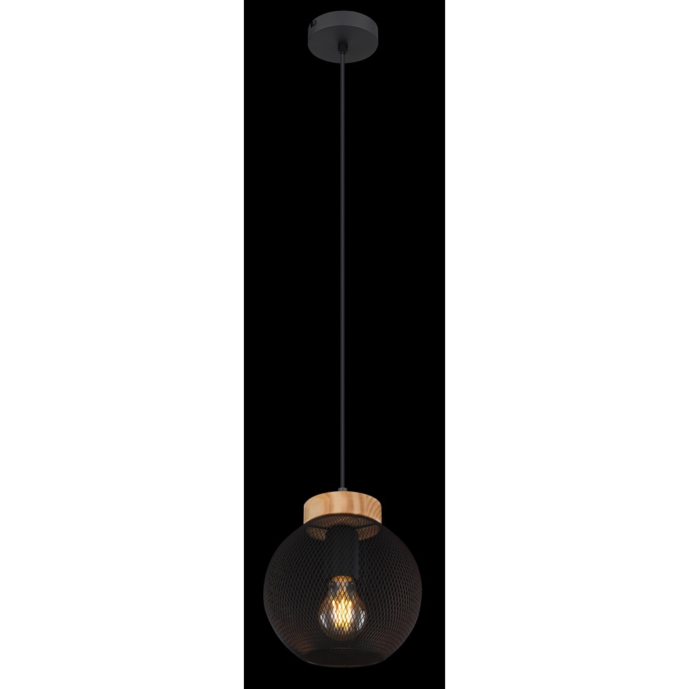Lampe suspendue Pablo Maille noire Globo 9007371423552