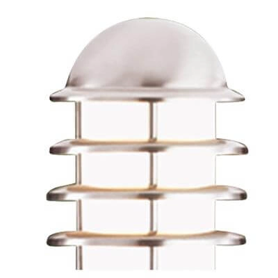 Stainless steel floor lamp Louvre 90cm Searchlight 5013874309891