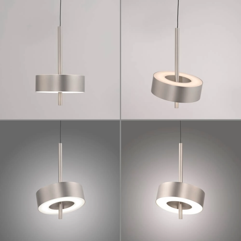 Lampe suspendue Q-Rotate en aluminium moderne Paul Neuhaus 4012248383148